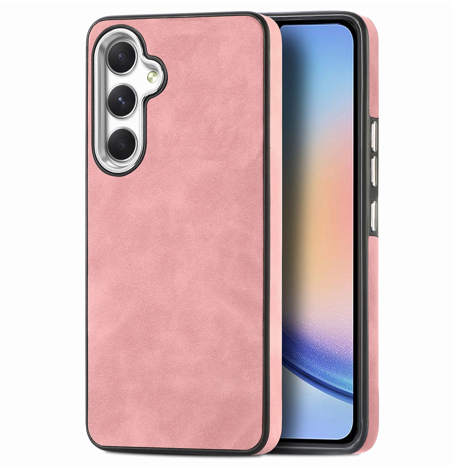 For Samsung Galaxy A34 5G Skin-touch Feeling Case PU Leather TPU Electroplating Camera Frame Phone Cover For Samsung Galaxy A34 5G Skin-touch Feeling Case PU Leather TPU Electroplating Camera Frame Phone Cover